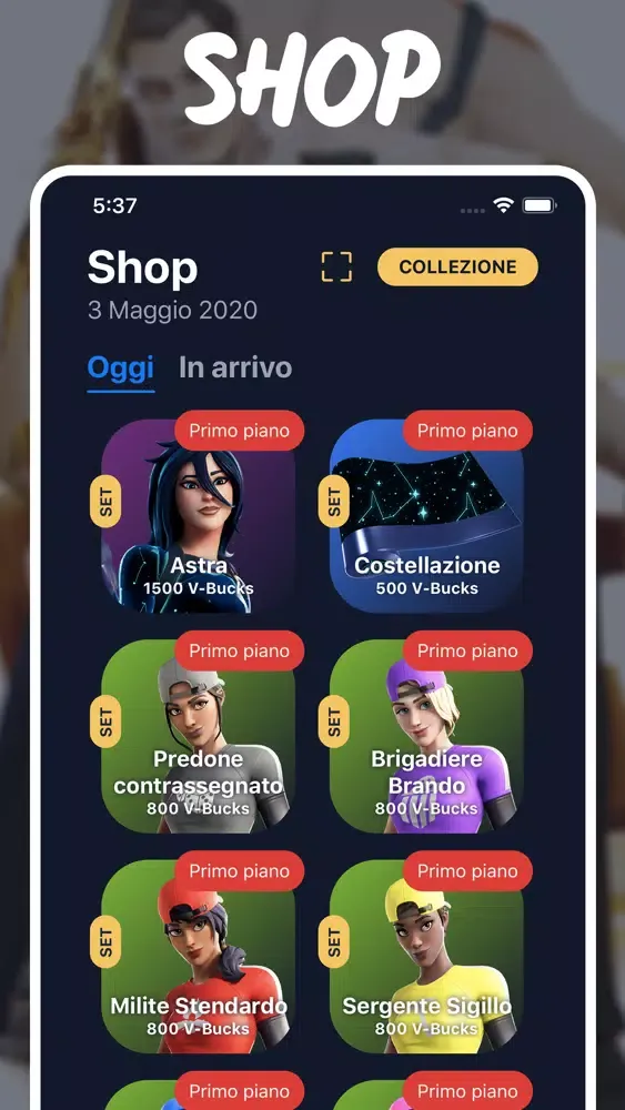 Captures d'écran de News per Fortnite Italia