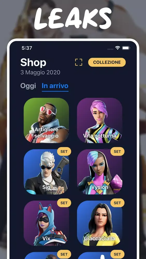 Captures d'écran de News per Fortnite Italia