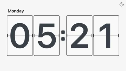 Capturas de tela do Flip Clock - minimalism digital alarm clock no ads