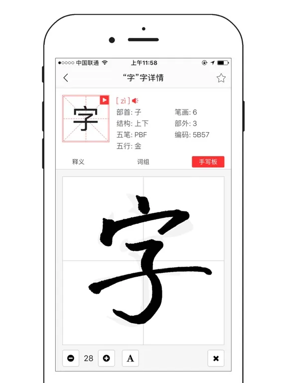 chinese dictionary pro pinyin radical idiom poetry iPad 应用截图