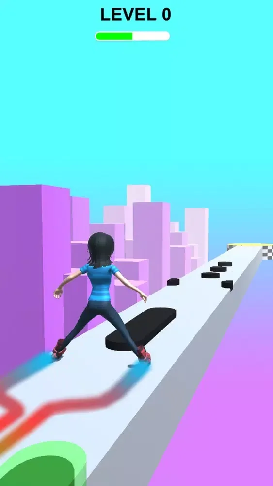Ảnh chụp màn hình của Roller Skating 3D : roller sky