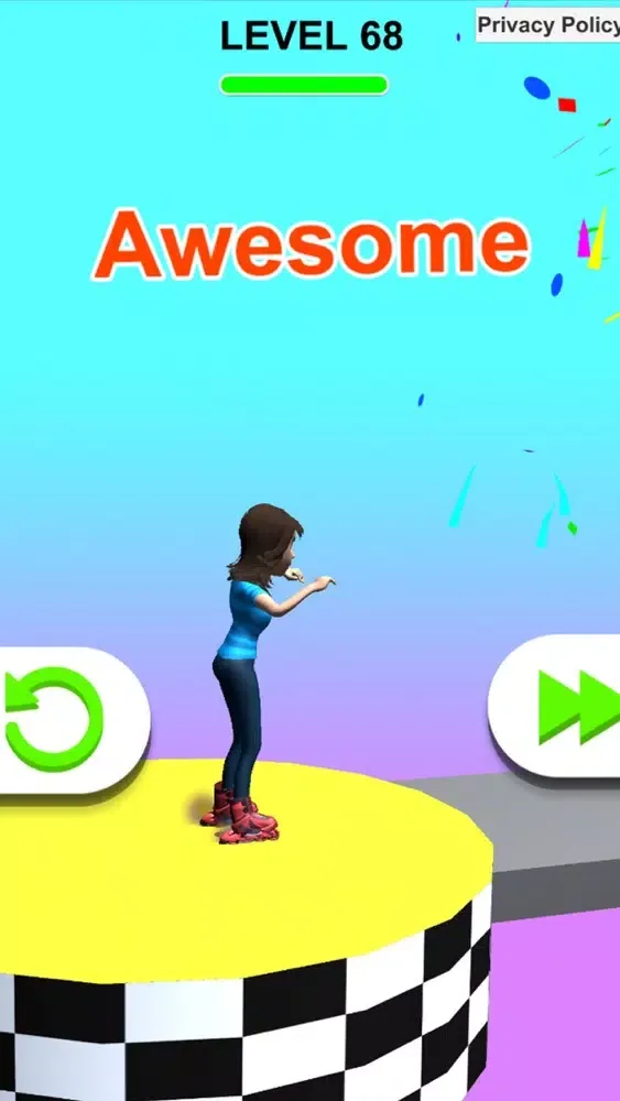 Ảnh chụp màn hình của Roller Skating 3D : roller sky