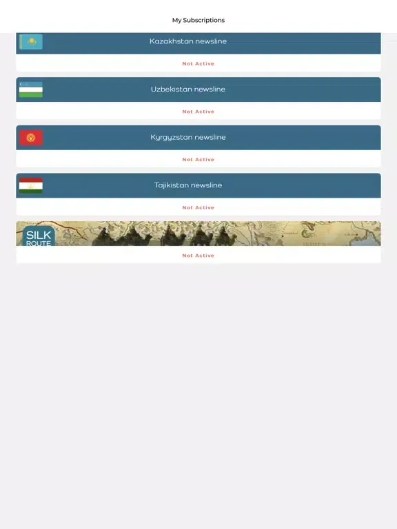 Скриншоты Silk Route News iPad 