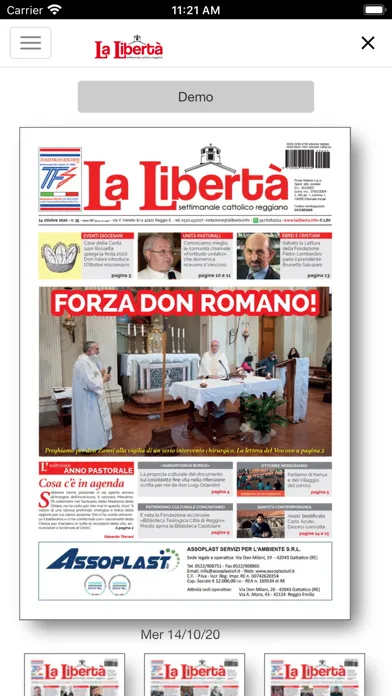 Capturas de tela do La Libertà