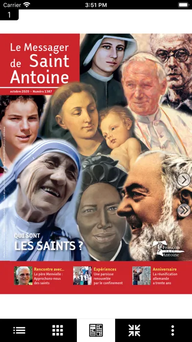 Capturas de tela do Messager de Saint Antoine