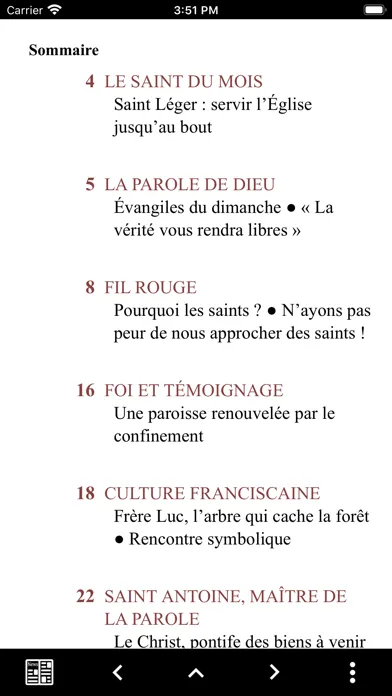 Capturas de tela do Messager de Saint Antoine