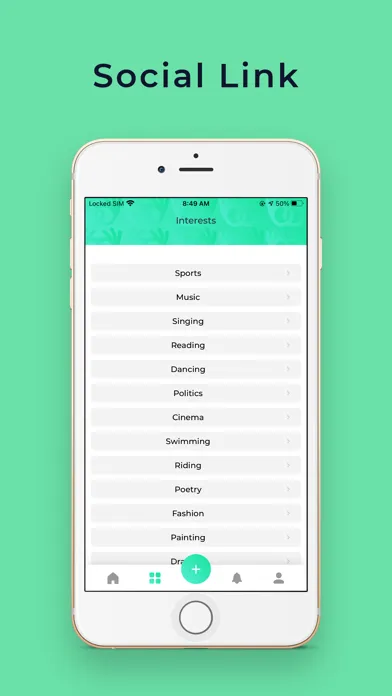 Social Link App Ekran Görüntüleri