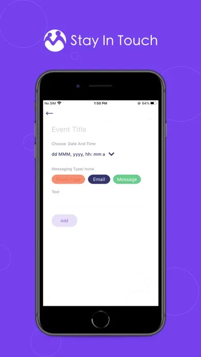 ภาพหน้าจอของ STAY IN TOUCH APP