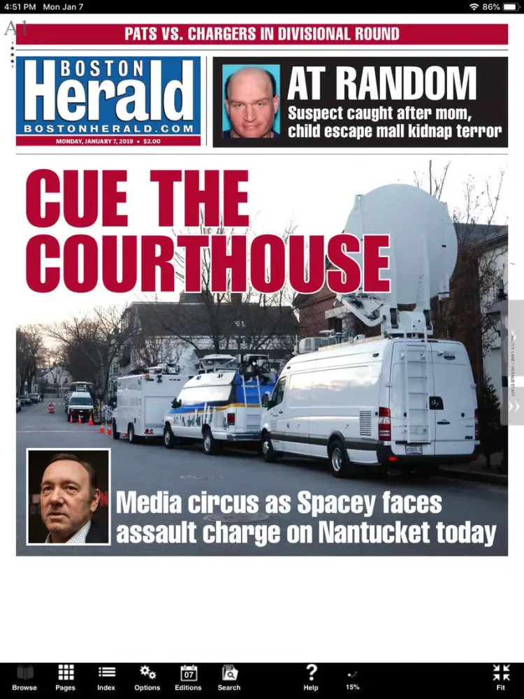 Boston Herald NIE E-Edition iPad  Screenshots