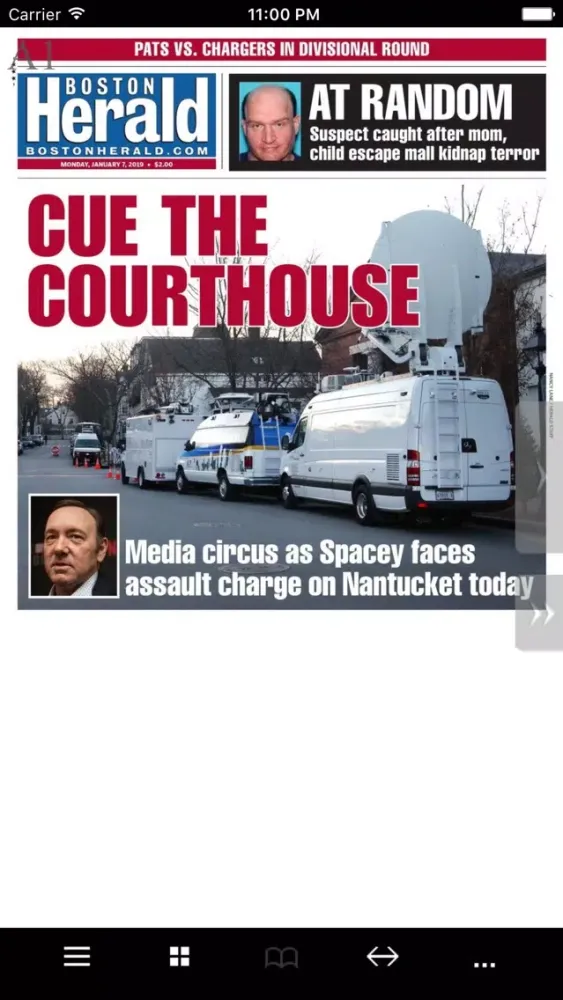 Boston Herald NIE E-Edition Screenshots