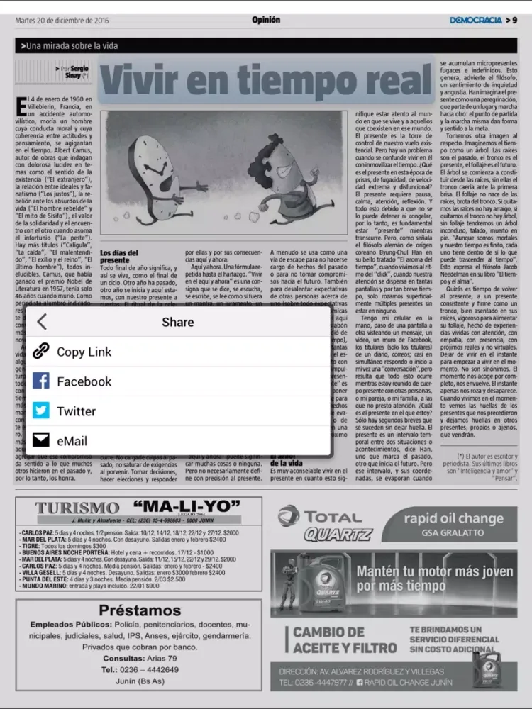 Democracia iPad  स्क्रीनशॉट