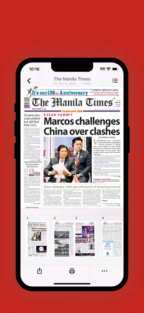 Tangkapan skrin The Manila Times Digital