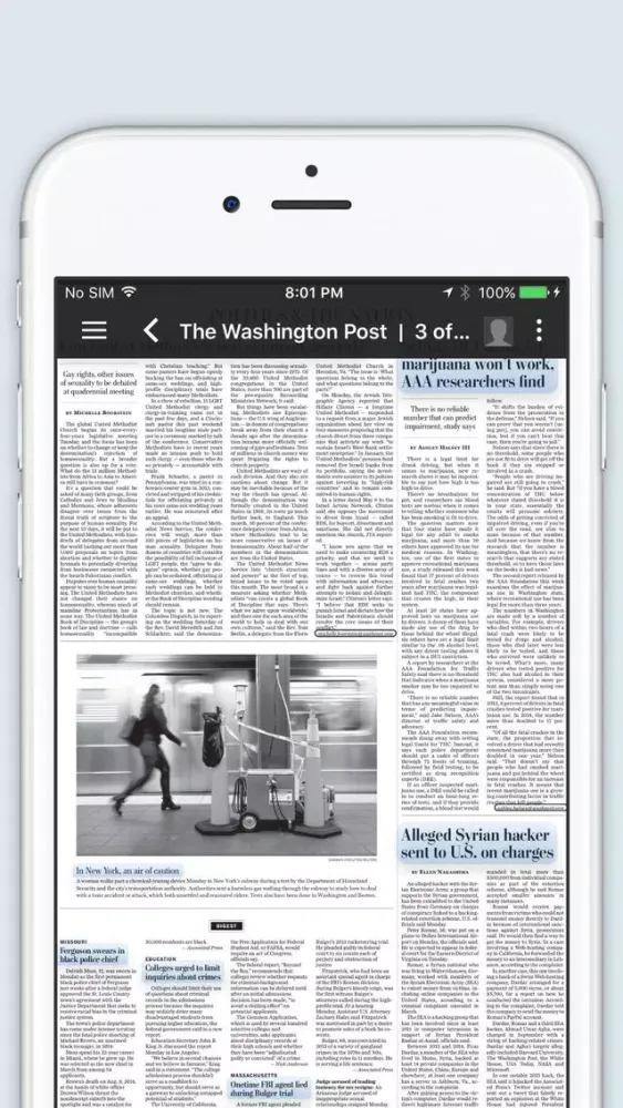 The Washington Post Newspaper in Education スクリーンショット