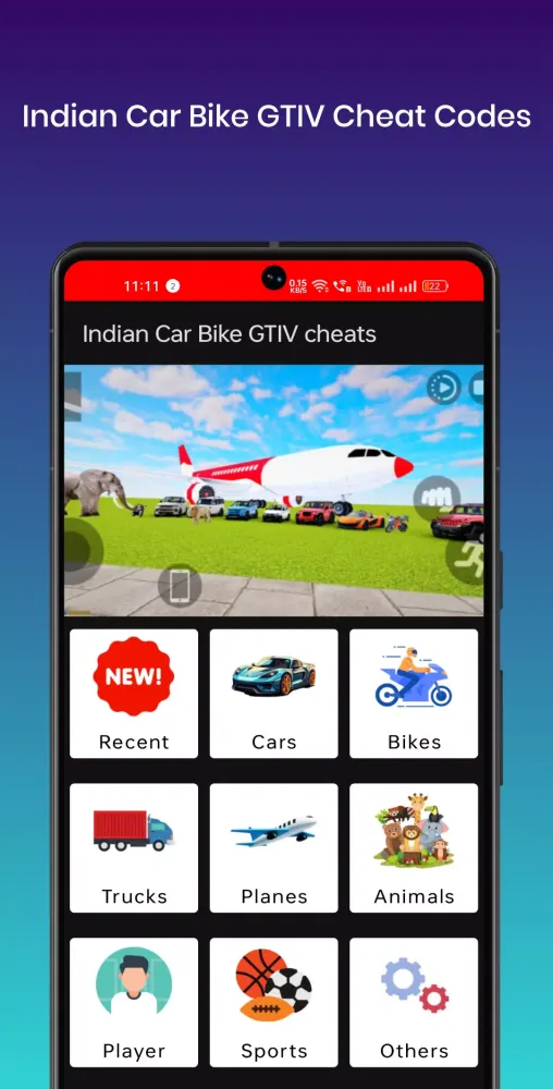 Indian Car Bike GTIV cheats应用截图