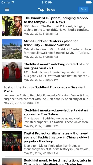 Capturas de pantalla de Buddhism News & Buddha Radio - Buddhist Updates