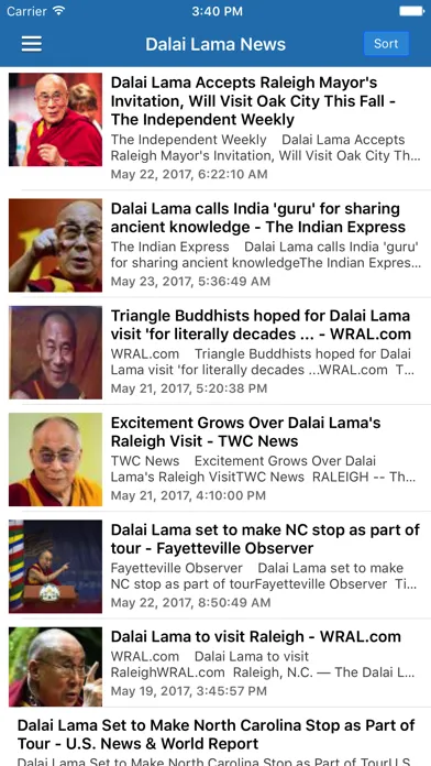 Capturas de pantalla de Buddhism News & Buddha Radio - Buddhist Updates