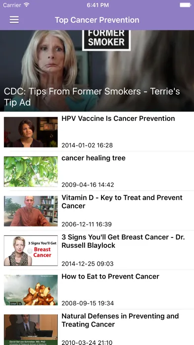 Cancer Research News & Prevention Info Free Screenshots