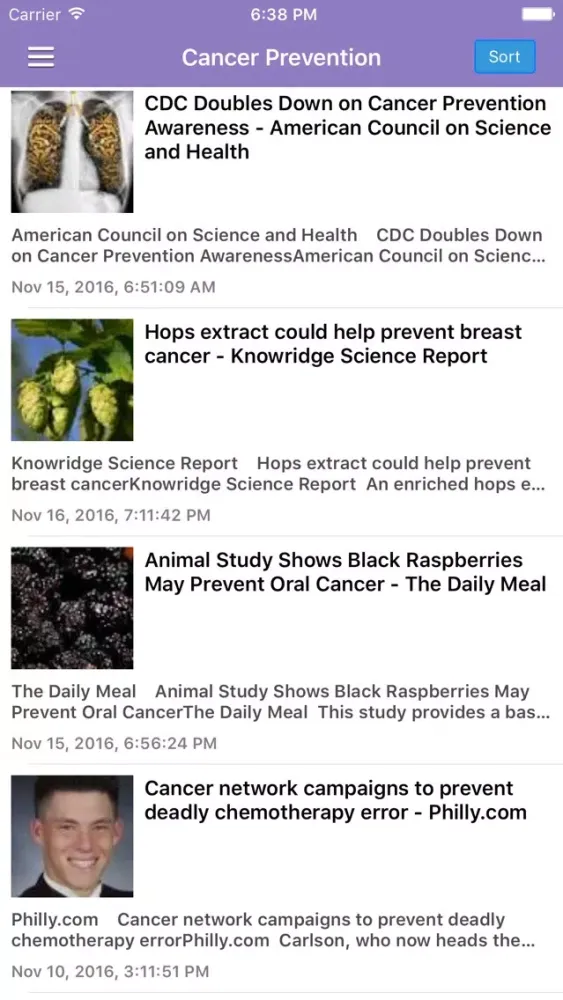 Cancer Research News & Prevention Info Pro Screenshots