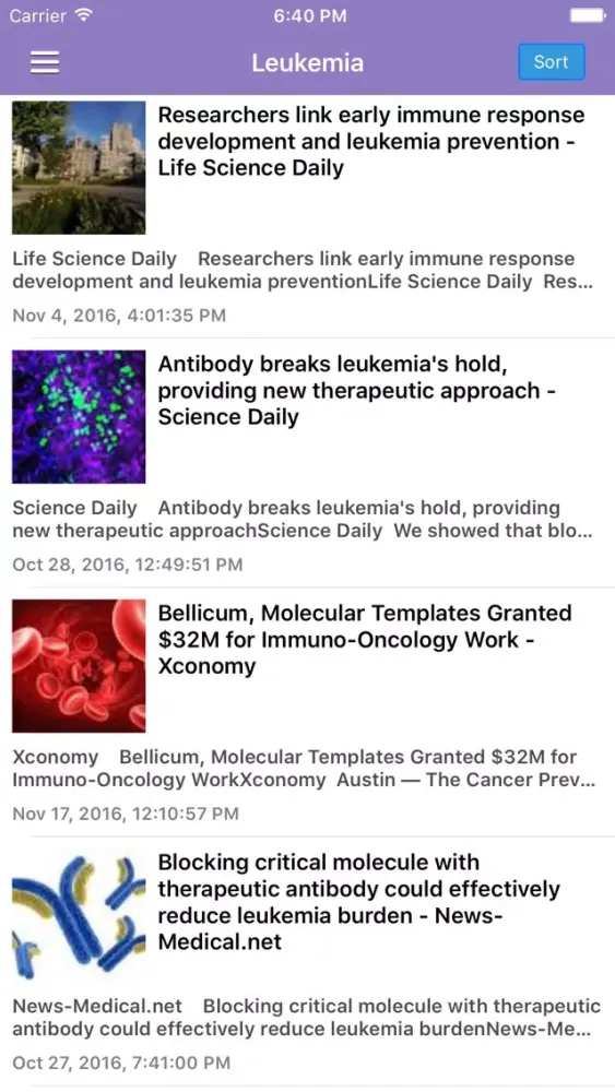 Cancer Research News & Prevention Info Pro Screenshots