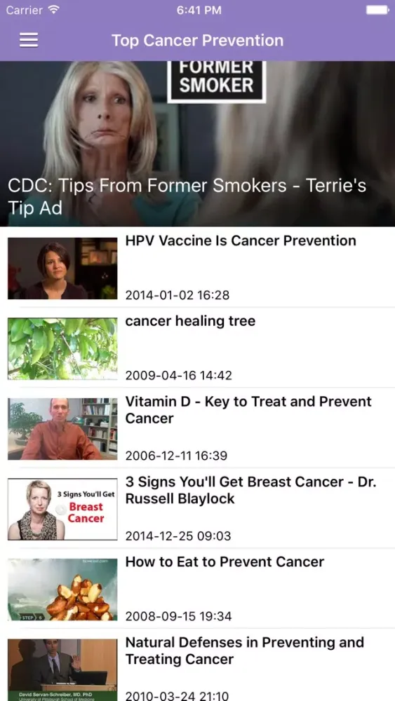Cancer Research News & Prevention Info Pro Screenshots