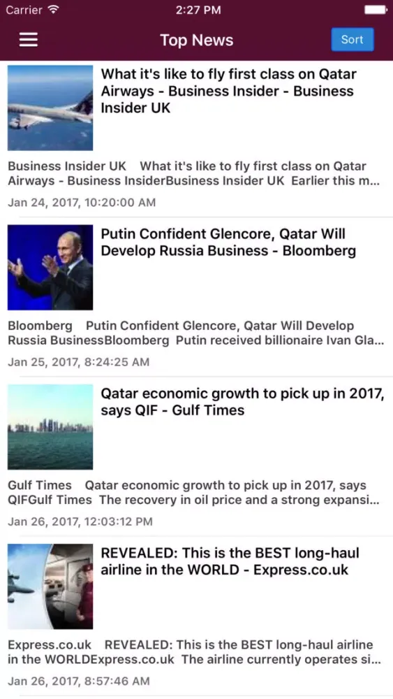 Tangkapan layar Doha News & Qatar Today Pro Edition