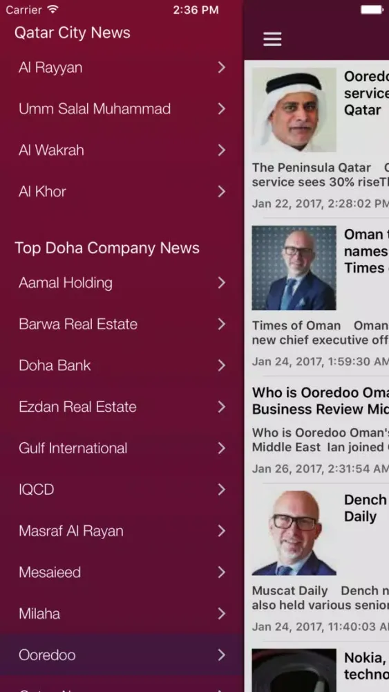 Tangkapan layar Doha News & Qatar Today Pro Edition