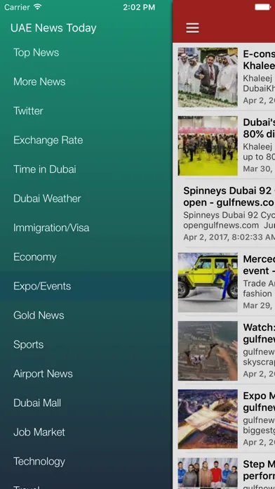 Zrzuty ekranu Dubai UEA News & Emirates Today
