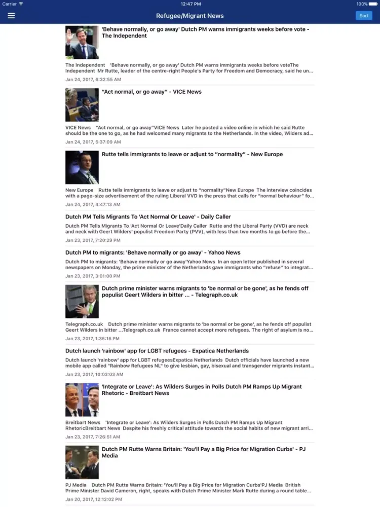 Zrzuty ekranu Dutch News in English Pro iPad 