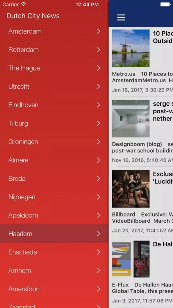 Zrzuty ekranu Dutch News in English Pro