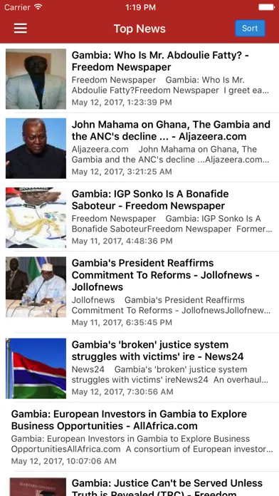 Gambia News Today & Gambia Radio Screenshots