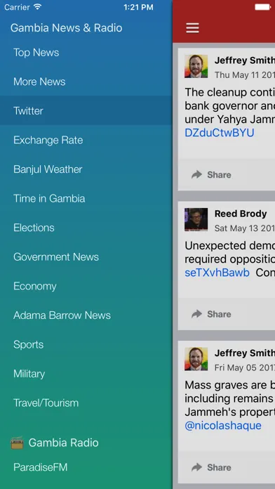 Gambia News Today & Gambia Radio Screenshots