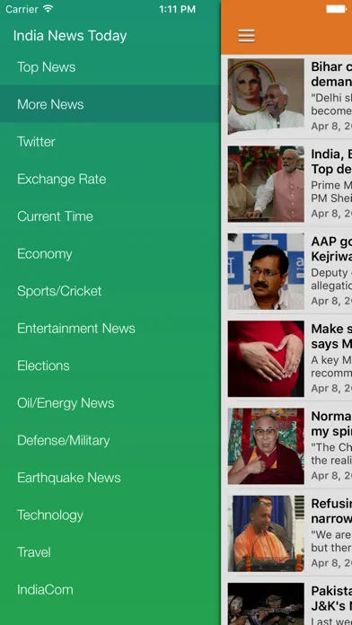 Captures d'écran de India News in English Today