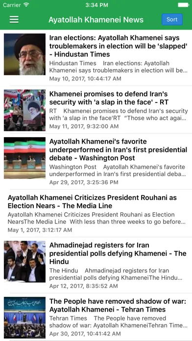 Iran News Today in English Screenshots