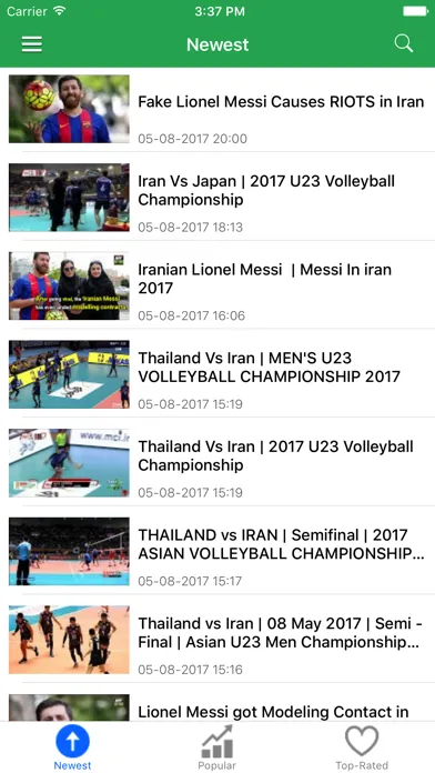 Iran News Today in English Screenshots