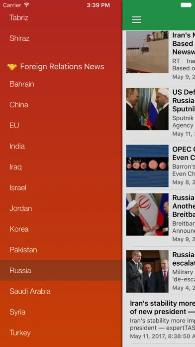 Iran News Today in English Screenshots