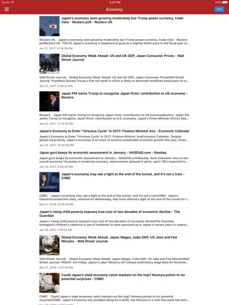Japanese News in English Pro iPad  Screenshots
