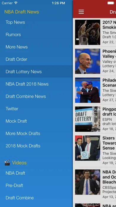 Draft News for NBA Basketball應用截圖