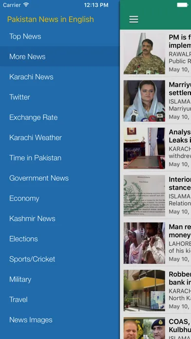 Ảnh chụp màn hình của Pakistan News Express Daily - Today's Latest