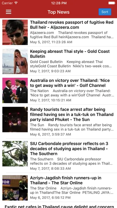 Thailand News in English & Thai Music Radio 스크린샷