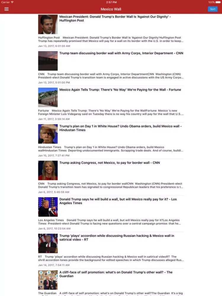 NewsSurge for Donald Trump: Latest News (Free Ed.) iPad  স্ক্রিনশট