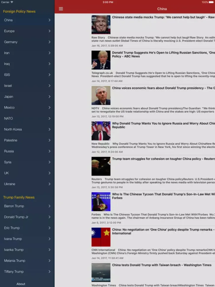 NewsSurge for Donald Trump: Latest News (Free Ed.) iPad  স্ক্রিনশট