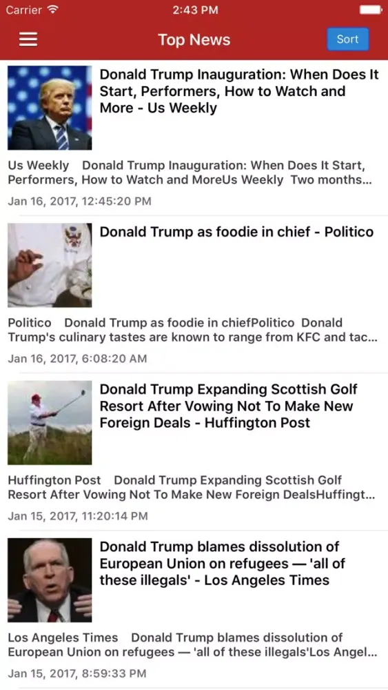 NewsSurge for Donald Trump: Latest News (Free Ed.) স্ক্রিনশট