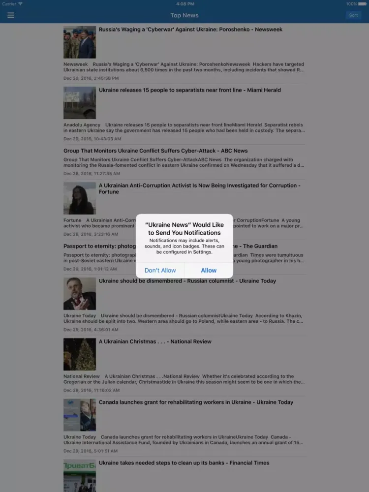 Ukraine News Today in English Pro iPad  스크린샷