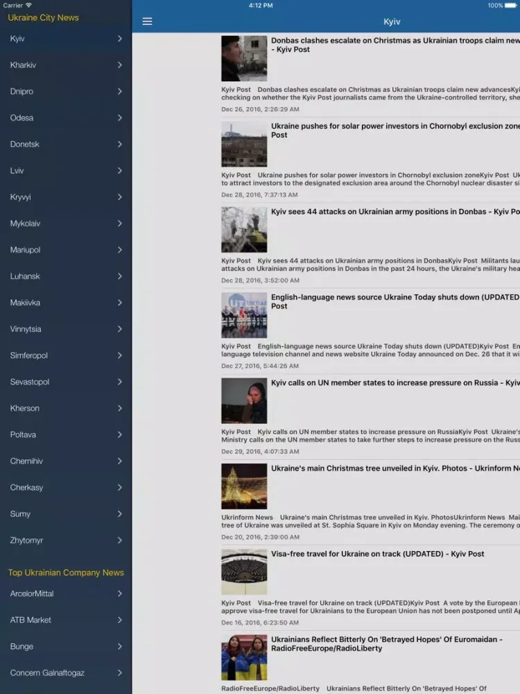 Ukraine News Today in English Pro iPad  스크린샷