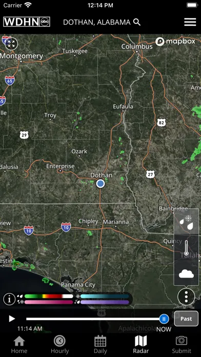 WDHN Wiregrass Weather Screenshots