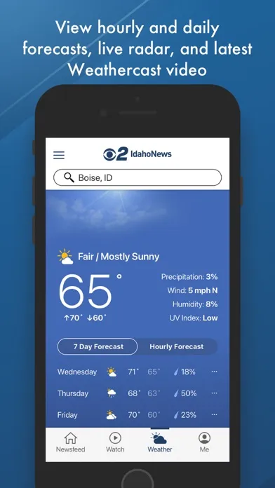 Tangkapan layar CBS 2 Idaho mobile news