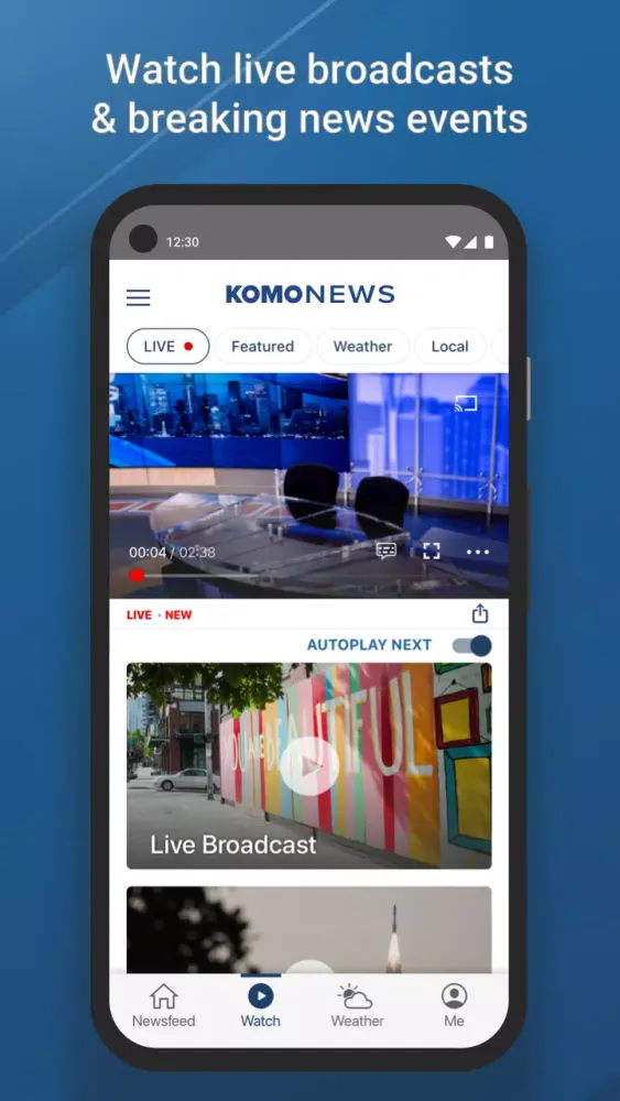 Скриншоты KOMO News Mobile