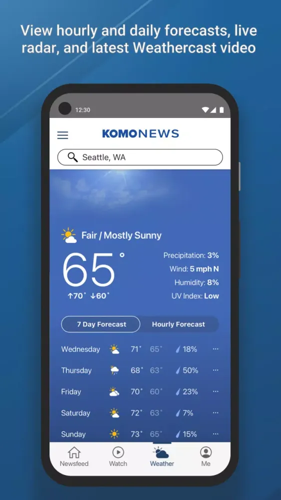 Скриншоты KOMO News Mobile