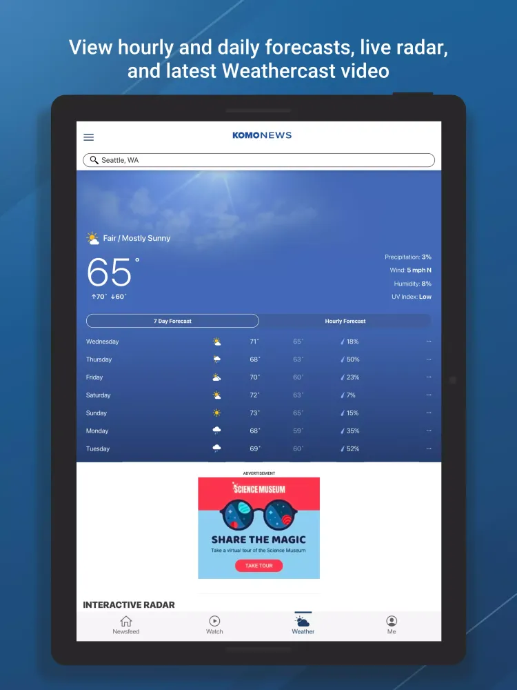 Скриншоты KOMO News Mobile