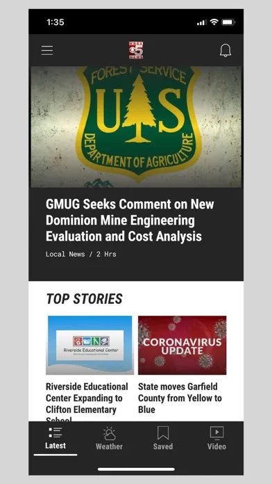 Capturas de tela do KREX News - WesternSlopeNow